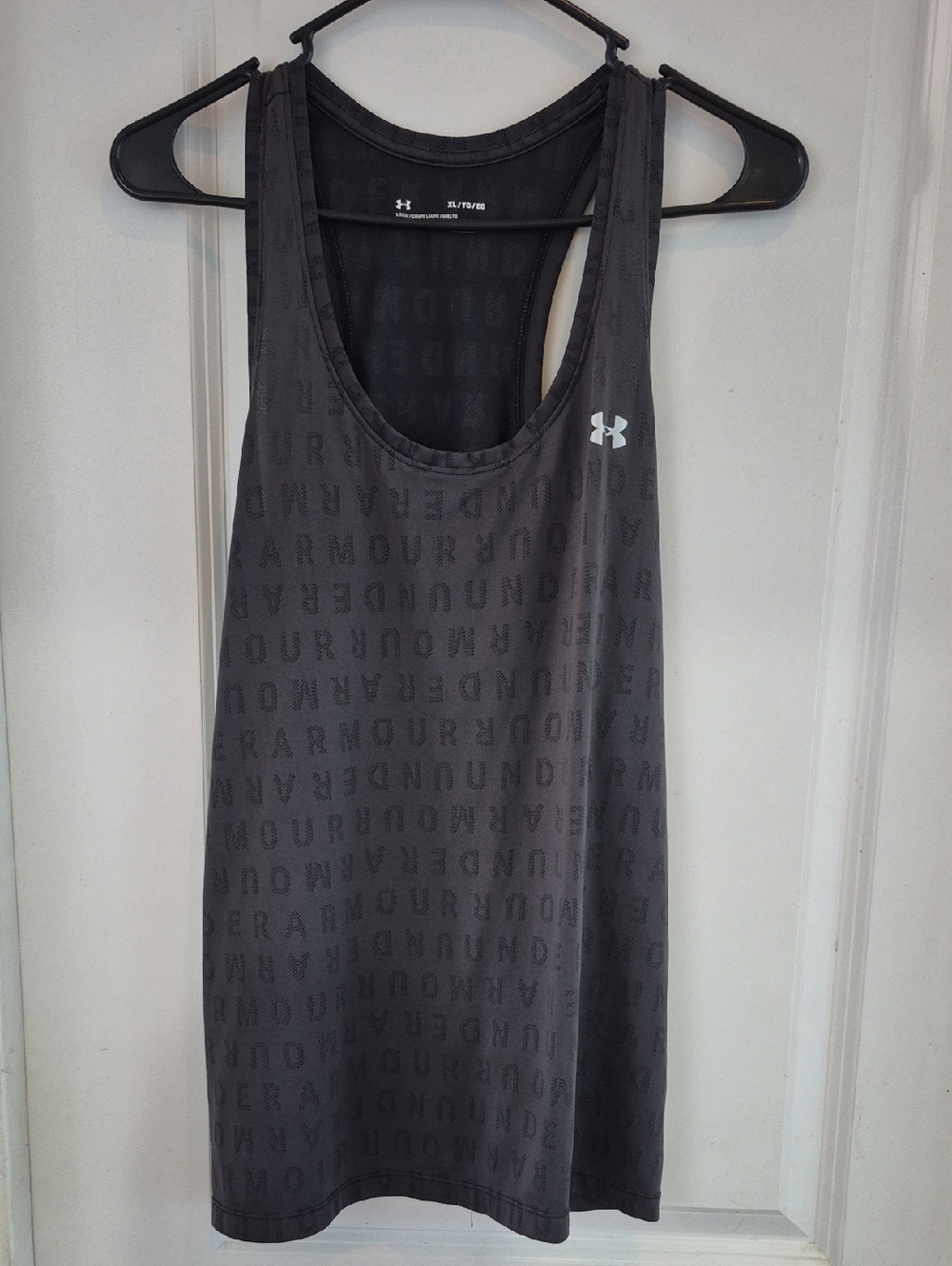 Under Armour Dark Gray Logo Racerback Training Tank